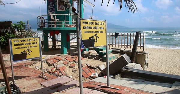 Đà Nẵng cử lực lượng đảm bảo an toàn cho du khách ở những bờ biển bị “xé toạc”