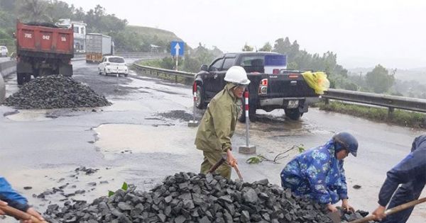 Xử lý cán bộ, “trảm” nhà thầu sửa Quốc lộ 1 hư hỏng đoạn qua Phú Yên