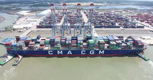 Tàu container lớn nhất chính thức khai thác ở Việt Nam