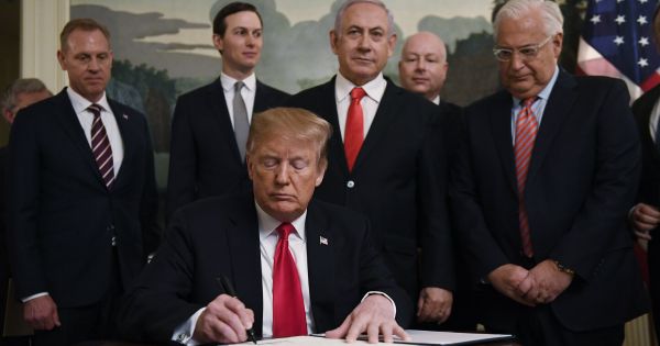 Mỹ chính thức công nhận chủ quyền của Israel với Cao nguyên Golan