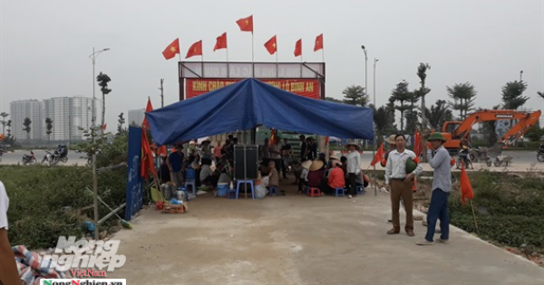 Người dân Bắc Lãm lập lều, phản đối dự án Thanh Hà - Cienco 5 “triệt” lộ