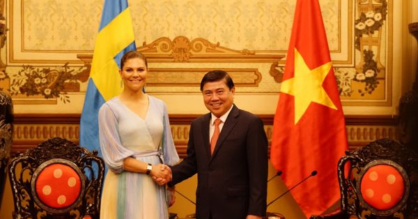 Chủ tịch UBND TP HCM tiếp đón Công chúa kế vị Thụy Điển