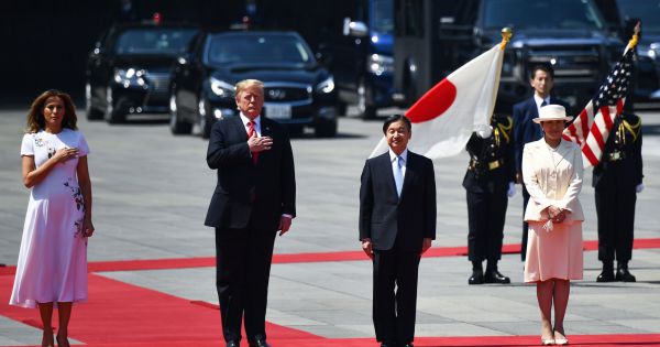 Trump diện kiến tân Nhật hoàng Naruhito tại Hoàng cung Tokyo