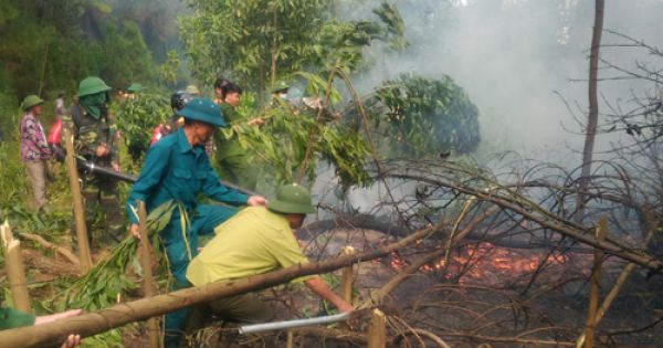 Hà Tĩnh một ngày diễn ra ba vụ cháy rừng