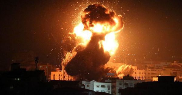 Máy bay Israel không kích tại Dải Gaza sau vụ nã rocket của Hamas