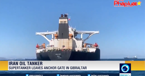 Siêu tàu dầu của Iran chính thức được Gibraltar phóng thích