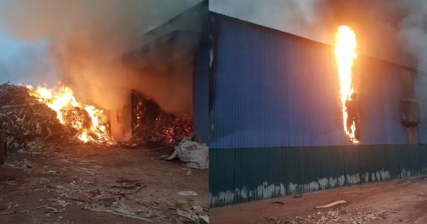 Nghệ An: Cháy lớn ở nhà xưởng trong khu công nghiệp