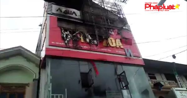 Cháy lớn ở siêu thị điện máy Dũng Loan, gây thiệt hại lớn