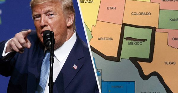 Mỹ: TT Trump muốn xây tường ở bang không giáp biên giới
