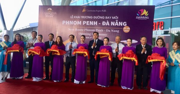 Đà Nẵng đón chuyến bay thẳng đầu tiên từ Phnom Penh, bắt đầu khai thác 5 chuyến mỗi tuần