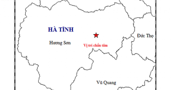 Động đất 2,7 độ richter xảy ra trong đêm ở Hà Tĩnh