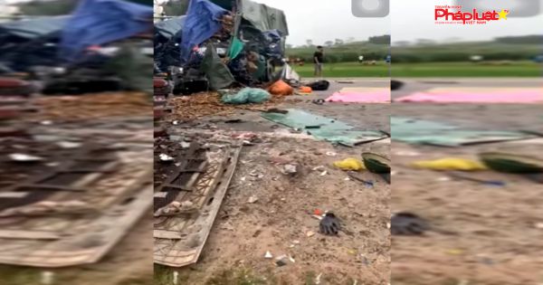 Nghệ An: Hai xe tải đấu đầu khiến hai người tử vong