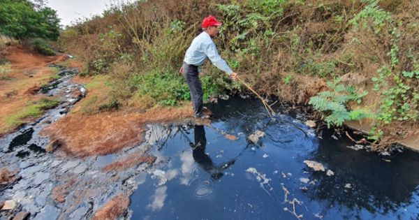 Đắk Lắk bắt quả tang doanh nghiệp xả thải gây ô nhiễm môi trường