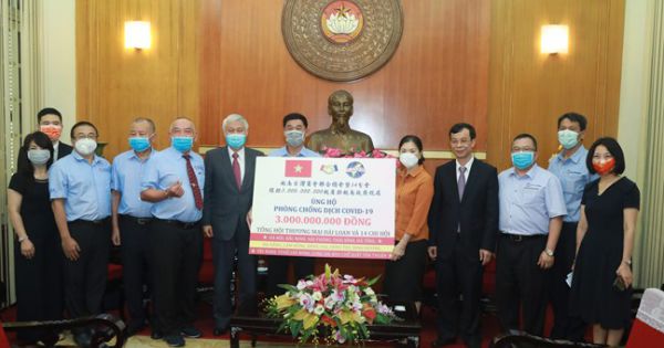 Doanh nhân Đài Loan tại Việt Nam ủng hộ 3 tỷ đồng phòng chống dịch
