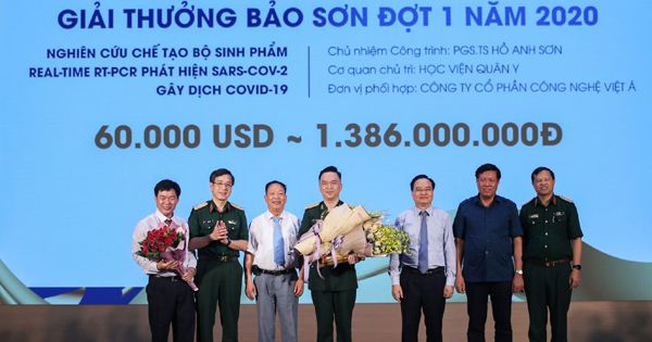 KIT test Covid-19 Việt Nam nhận giải thưởng 60.000 USD