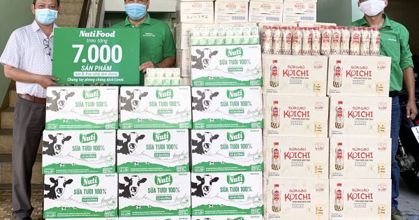 Bản tin phòng chống Covid-19: NutiFood tặng 7000 sản phẩm sữa và thức uống dinh dưỡng cho 3 bệnh viện tại Đà Nẵng