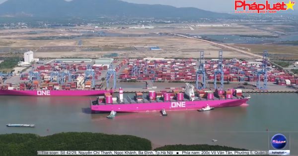 Thử nghiệm siêu tàu container trọng tải đến 199.000 DWT giảm tải vào Cảng quốc tế Cái Mép