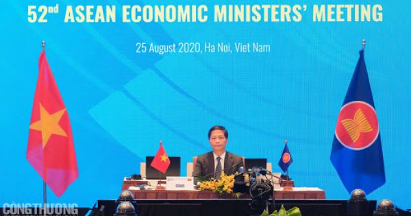 Khai mạc Hội nghị các Bộ trưởng kinh tế ASEAN trực tuyến lần thứ 52 tại Hà Nội