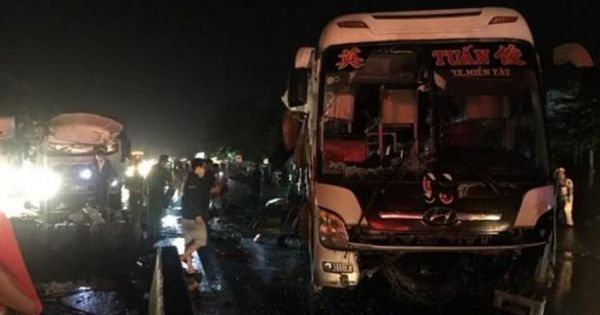 Tai nạn giao thông nghiêm trọng tại Tiền Giang, 20 người thương vong