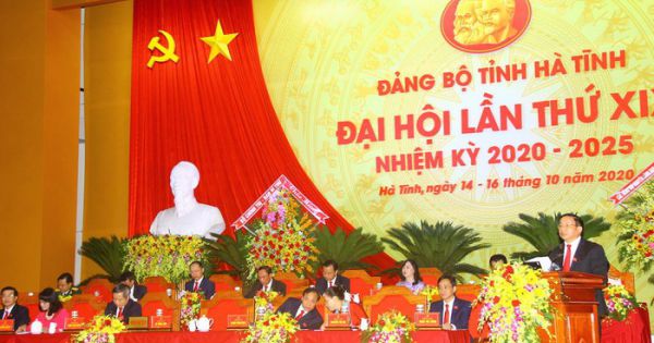 Khai mạc Đại hội đại biểu Đảng bộ tỉnh Hà Tĩnh lần thứ XIX, nhiệm kỳ 2020 – 2025