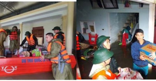 Bộ đội, Dân quân tỉnh Hà Tĩnh nỗ lực ứng cứu, hỗ trợ nhân dân vùng ngập lụt