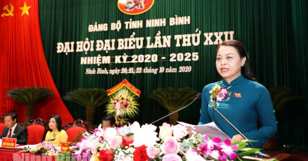 Bà Nguyễn Thị Thu Hà được bầu giữ chức vụ Bí thư Tỉnh ủy Ninh Bình