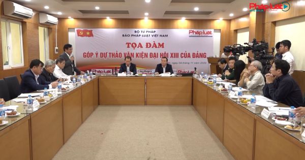 Báo Pháp luật Việt Nam tổ chức tọa đàm góp ý dự thảo văn kiện Đại hội XIII của Đảng