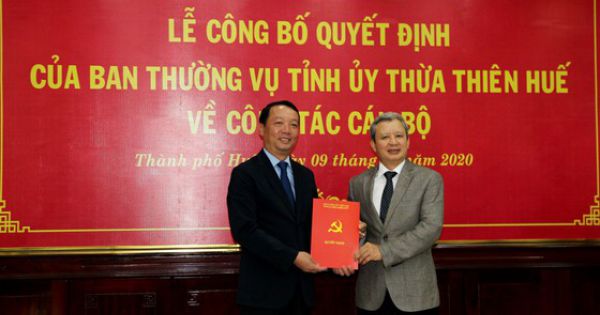 Ông Phan Thiên Định làm Bí thư Thành ủy Huế