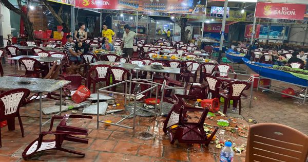 Nhóm thanh niên lạ mặt đập phá nhiều quán ăn tại TP Vĩnh Long