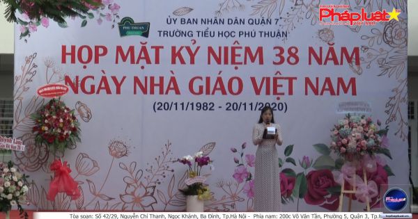 TP HCM: Trường Tiểu học Phú Thuận họp mặt kỷ niệm 38 năm ngày Nhà giáo Việt Nam