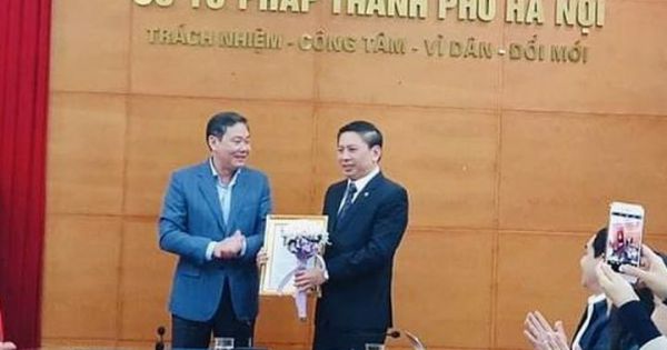 Ông Nguyễn Công Anh được bổ nhiệm giữ chức danh Phó Giám đốc Sở Tư pháp Hà Nội