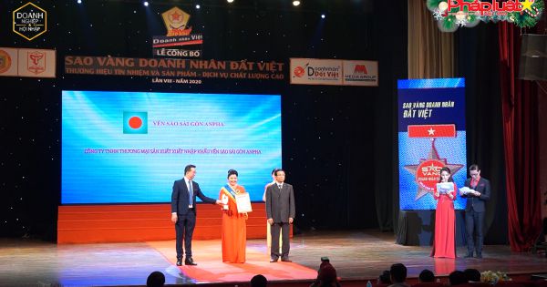 Yến Sào Sài Gòn Anpha đạt danh hiệu “Top 10 thương hiệu tín nhiệm”