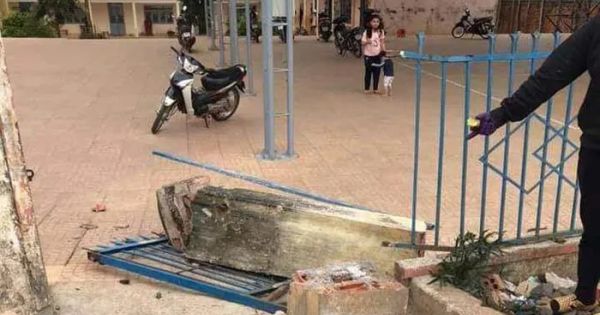 Sập cổng trường, 1 học sinh lớp 4 tử vong tại Đăk Nông