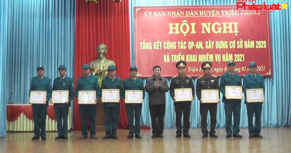 Quảng Trị: Huyện Triệu Phong tổng kết công tác quốc phòng - an ninh, xây dựng cơ sở năm 2020
