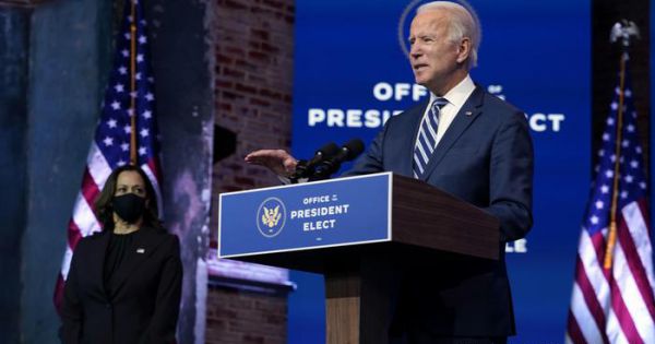 Tổng thống đắc cử Joe Biden công bố kế hoạch ứng phó Covid-19 trị giá 1.900 tỷ USD