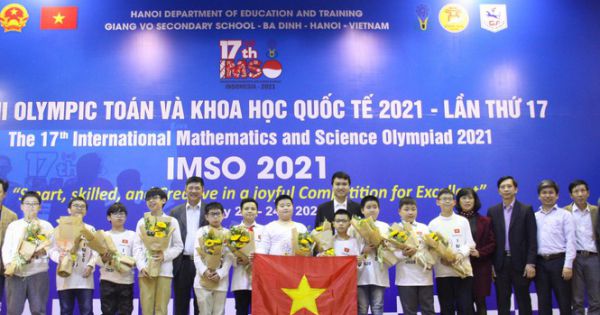 Việt Nam giành 2 Huy chương Vàng Olympic Toán học và Khoa học quốc tế