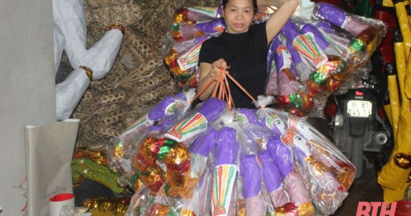 Nhộn nhịp làng nghề sản xuất hoa giấy ở Mật Sơn