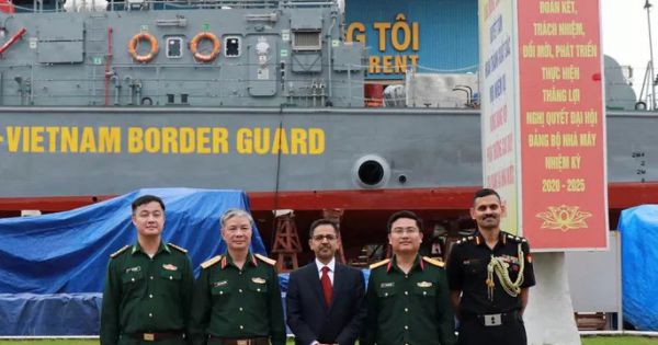 Việt Nam hạ thủy 2 tàu tuần tra theo gói tín dụng quốc phòng Ấn Độ