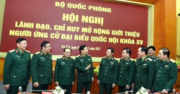 35 tướng lĩnh, sỹ quan Quân đội ứng cử Đại biểu Quốc hội khóa XV