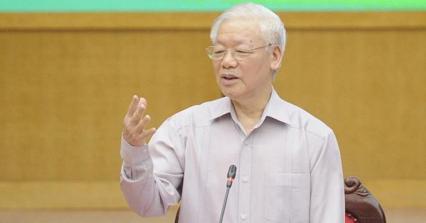 Tổng Bí thư Nguyễn Phú Trọng tiếp xúc trực tuyến với hơn 2.400 cử tri Hà Nội