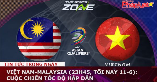 Việt Nam-Malaysia (23h45, tối nay 11-6): Cuộc chiến tốc độ hấp dẫn