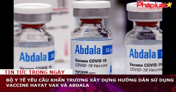 Bộ Y tế yêu cầu khẩn trương xây dựng hướng dẫn sử dụng vaccine Hayat Vax và Abdala