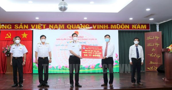 Tổng Công ty Tân Cảng Sài Gòn ủng hộ 50 tỷ đồng cho Quỹ vaccine phòng COVID-19