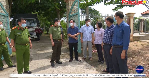 An Giang: Đại tá Đinh Văn Nơi thăm tặng quà các khu cách ly tập trung