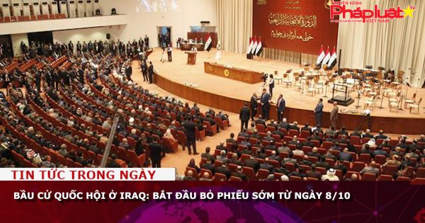 Bầu cử Quốc hội ở Iraq: Bắt đầu bỏ phiếu sớm từ ngày 8/10