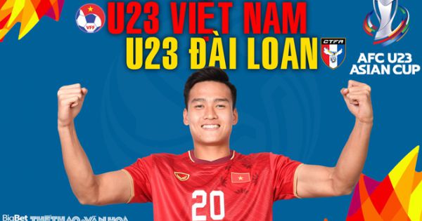 U23 Việt Nam đánh bại U23 Đài Loan với tỉ số 1-0