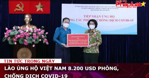 Lào ủng hộ Việt Nam 8.200 USD phòng, chống dịch COVID-19