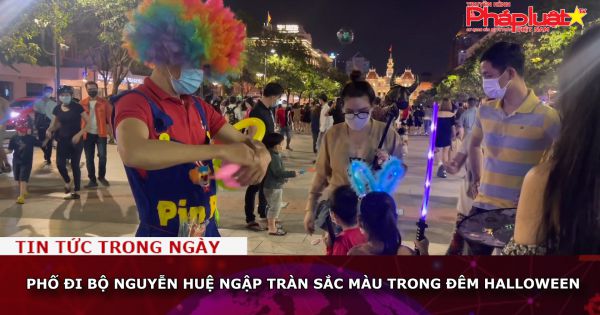 Phố đi bộ Nguyễn Huệ ngập tràn sắc màu trong đêm Halloween