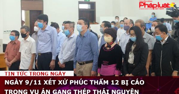 Ngày 9/11 xét xử phúc thẩm 12 bị cáo trong vụ án Gang thép Thái Nguyên