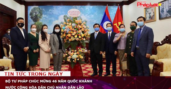 Bộ Tư pháp chúc mừng 46 năm Quốc khánh nước Cộng hòa Dân chủ nhân dân Lào
